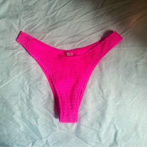 Textured purple bikini bottom